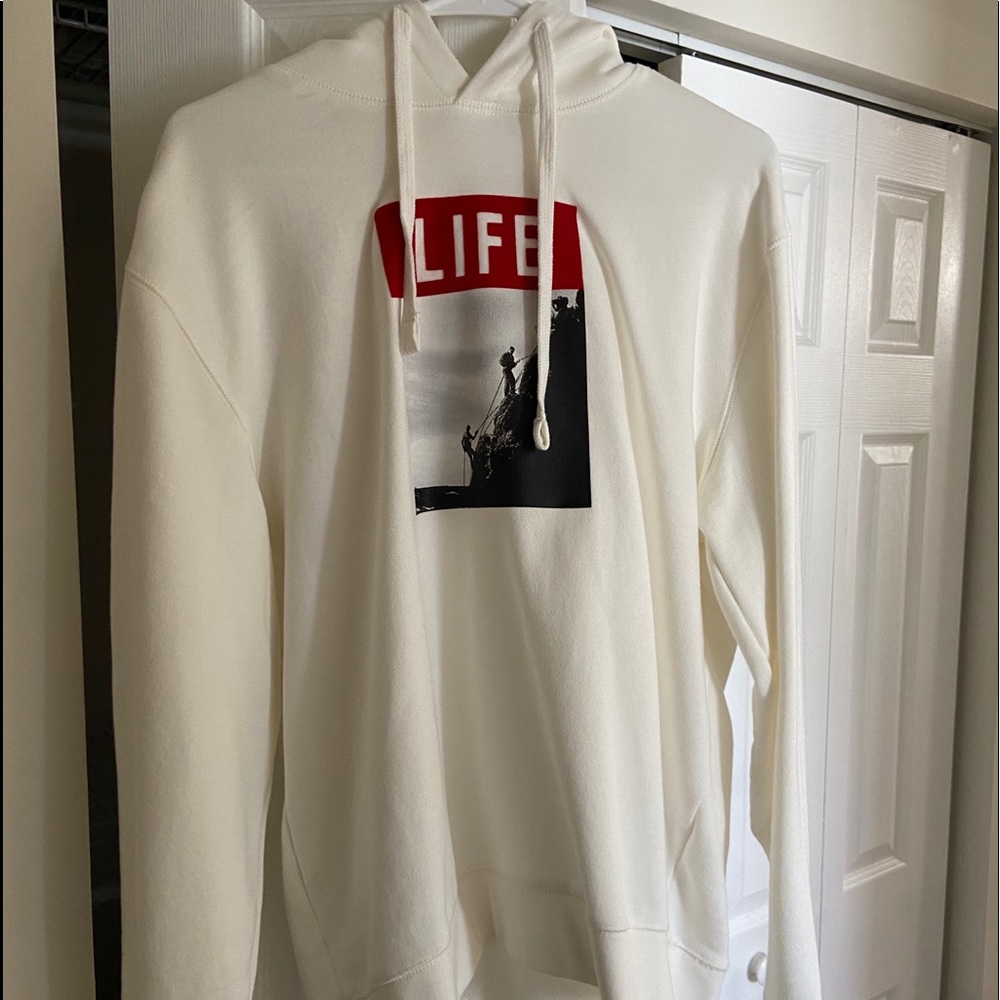 ZARA X LIFE WHITE HOODIE